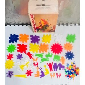 Discovery toys Gears Go Round vintage 101 pc building toy QUERCETTI Italy 4-8 yr